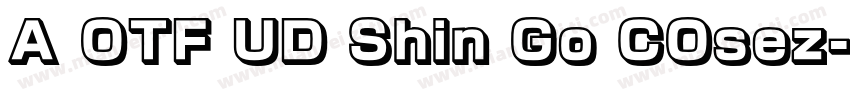 A OTF UD Shin Go COsez字体转换